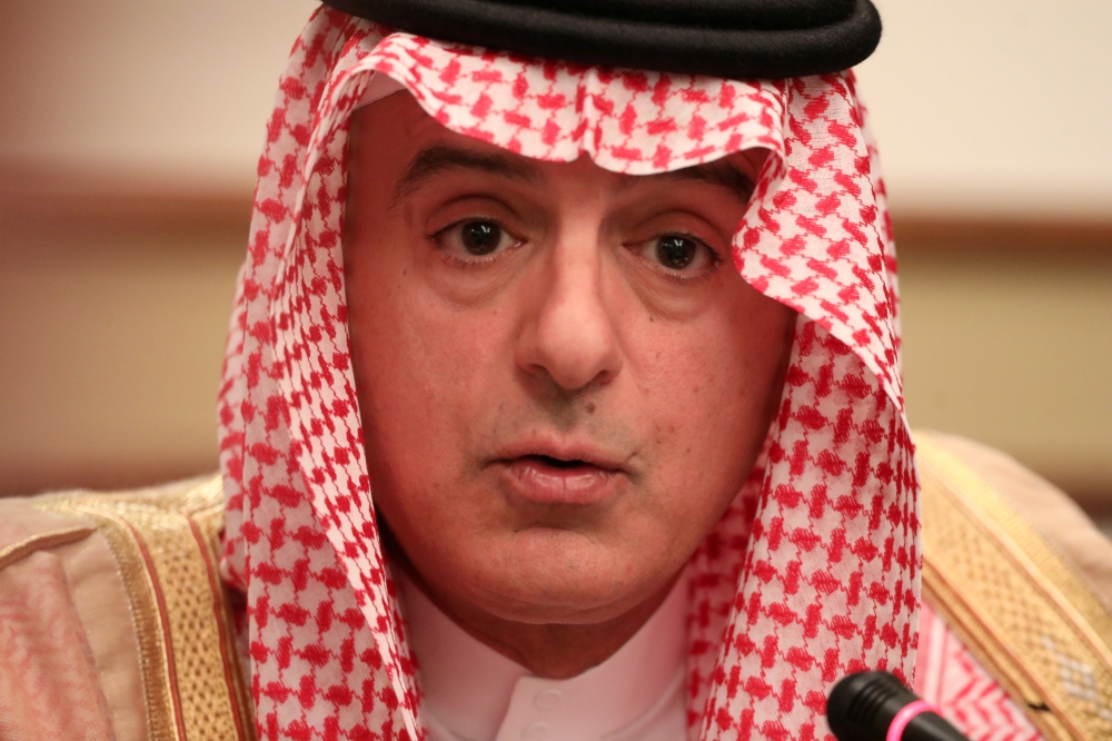 Minister of State for Foreign Affairs Adel Al-Jubeir speaks at a briefing with reporters in London, Britain, in this June 20, 2019, photo. — Reuters