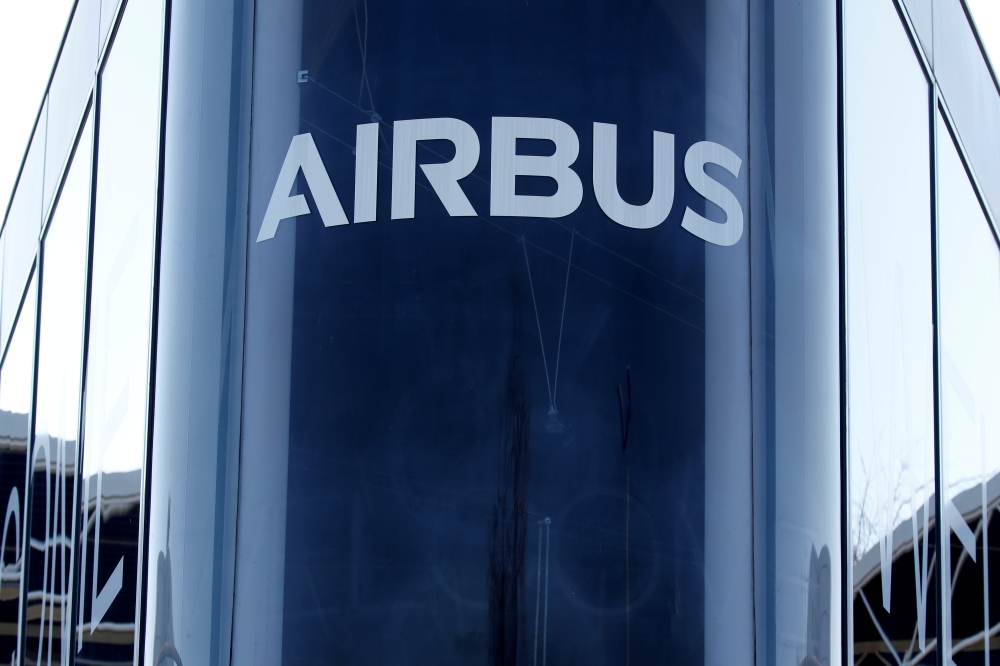 The Airbus logo is pictured at Airbus headquarters in Blagnac near Toulouse, France, March 20, 2019. — Reuters