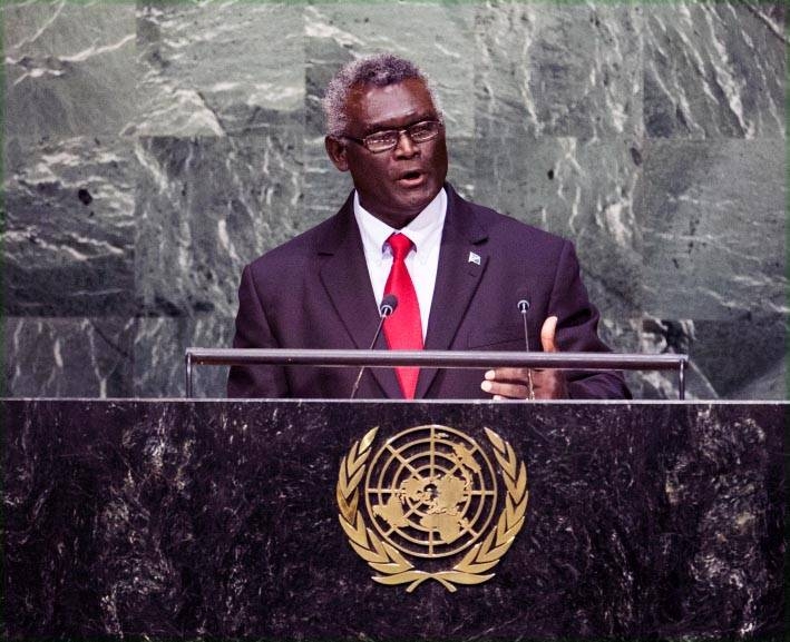 Solomons' Manasseh Sogavare seen in this file photo. — Reuters