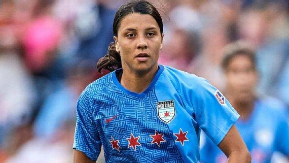 Chicago's Sam Kerr was named NWSL MVP for the second time in her career on Friday.