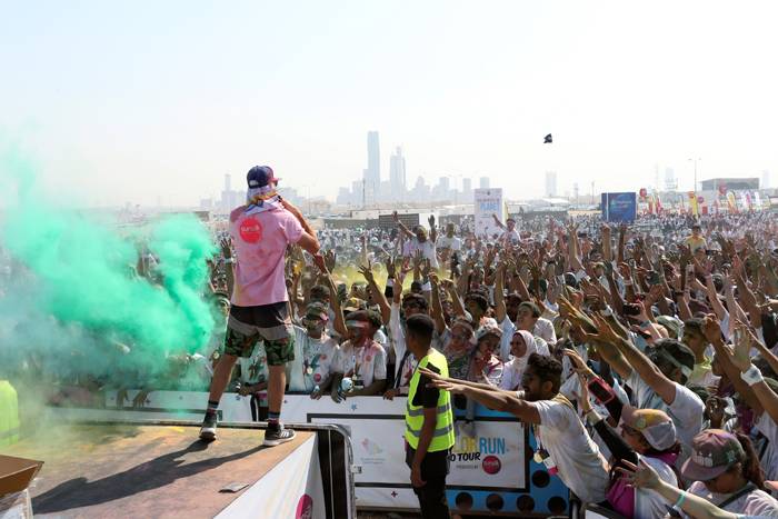 Women attend the Colour Run event during Riyadh season festival, in Saudi Arabia, Oct. 26, 2019. — Reauters