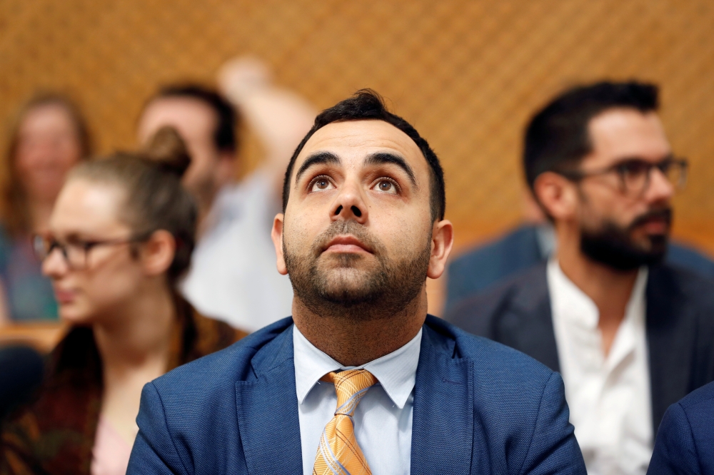 Omar Shakir, Human Rights Watch Israel and Palestine Director, looks up before his hearing at Israel's Supreme Court in Jerusalem in this Sept. 24, 2019 file photo. — Reuters