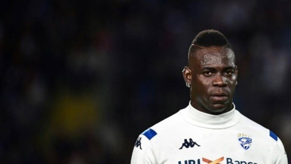 Brescia's Italian forward Mario Balotelli threatened to leave the pitch after hearing monkey sounds from Verona fans. — AFP
