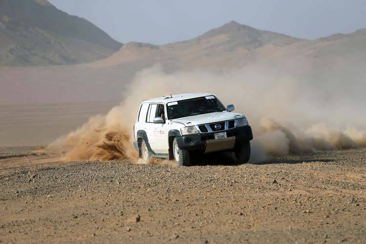 Yasir Seaidan wins the opening stage of the AlUla–Neom Cross-Country Rally Wednesday.