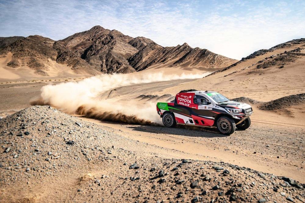 Yasir Seaidan wins the opening stage of the AlUla–Neom Cross-Country Rally Wednesday.