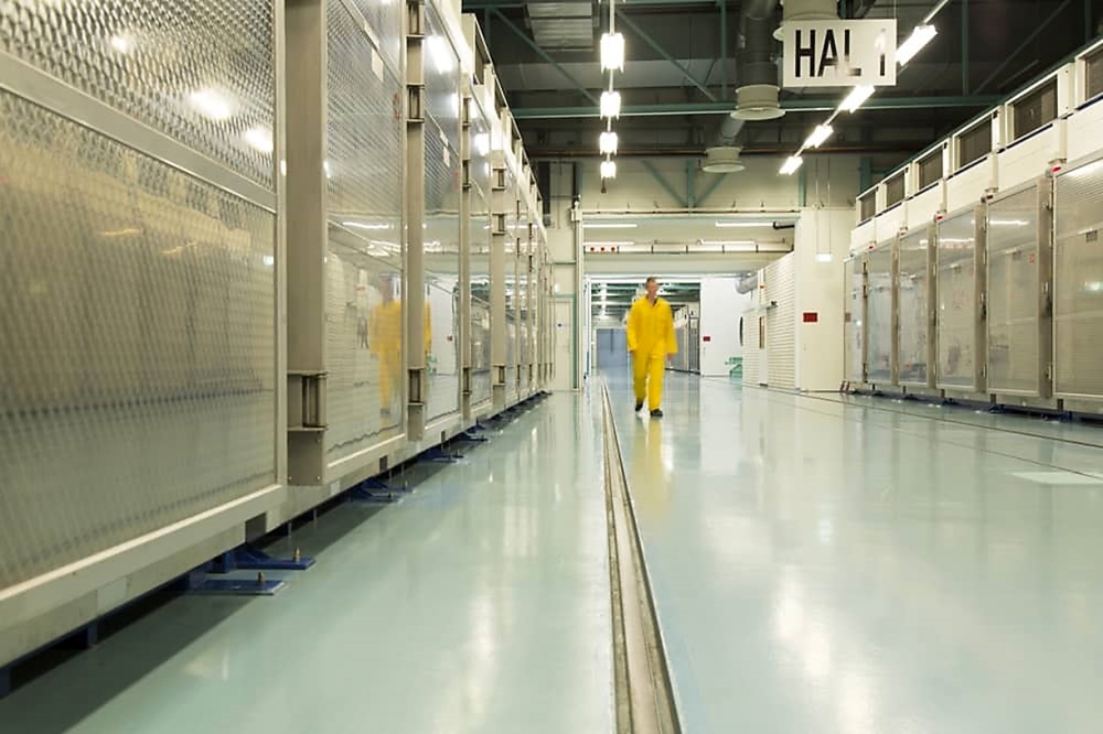 A handout picture released by Iran's Atomic Energy Organization on Wednesday shows the interior of the Fordo (Fordow) Uranium Conversion Facility in Qom, in the north of the country. — AFP
