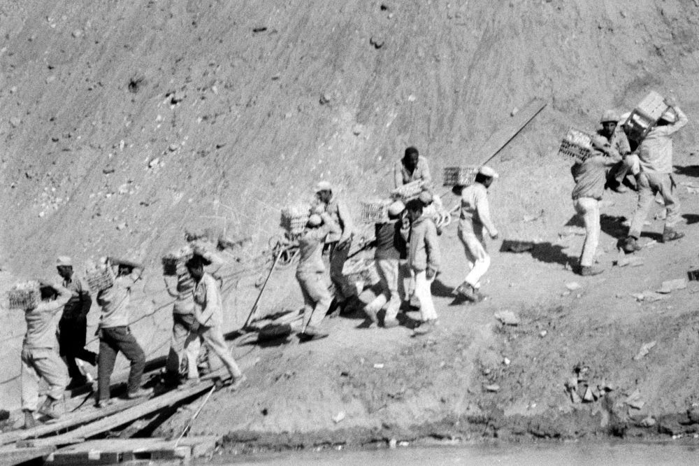 This photo taken in November 1869 shows the inauguration of the Suez Canal in Egypt.  — AFP