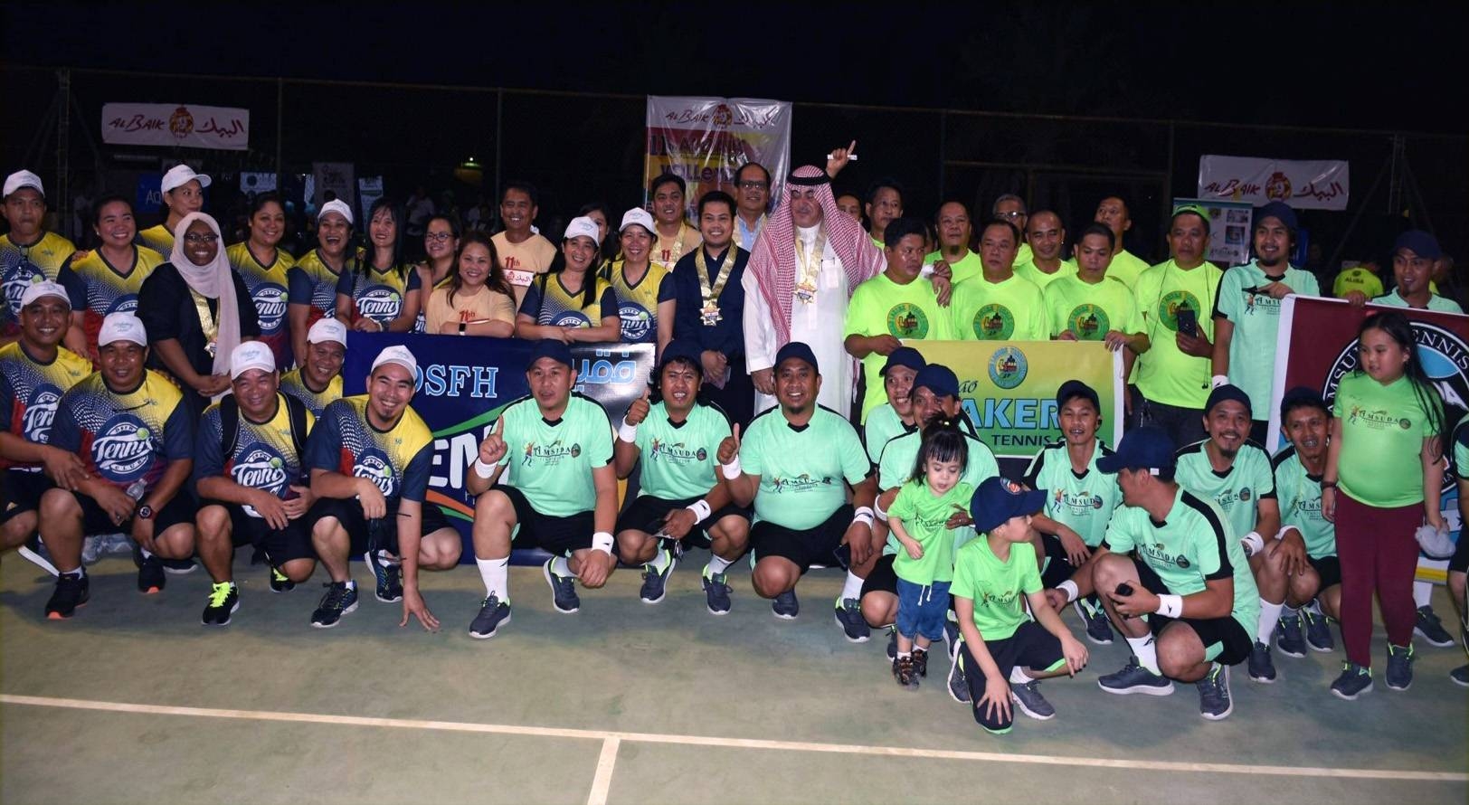 Best in Costume – DPWorld Tennis Club, donning the traditional Flores de Mayo attire.