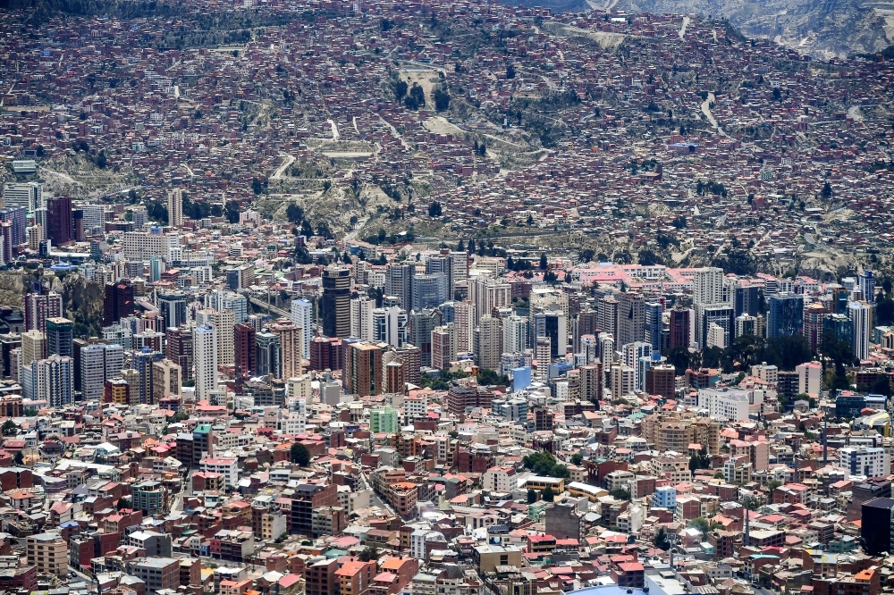 El Alto and La Paz blocked by supporters of the ex-President Evo Morales, a...