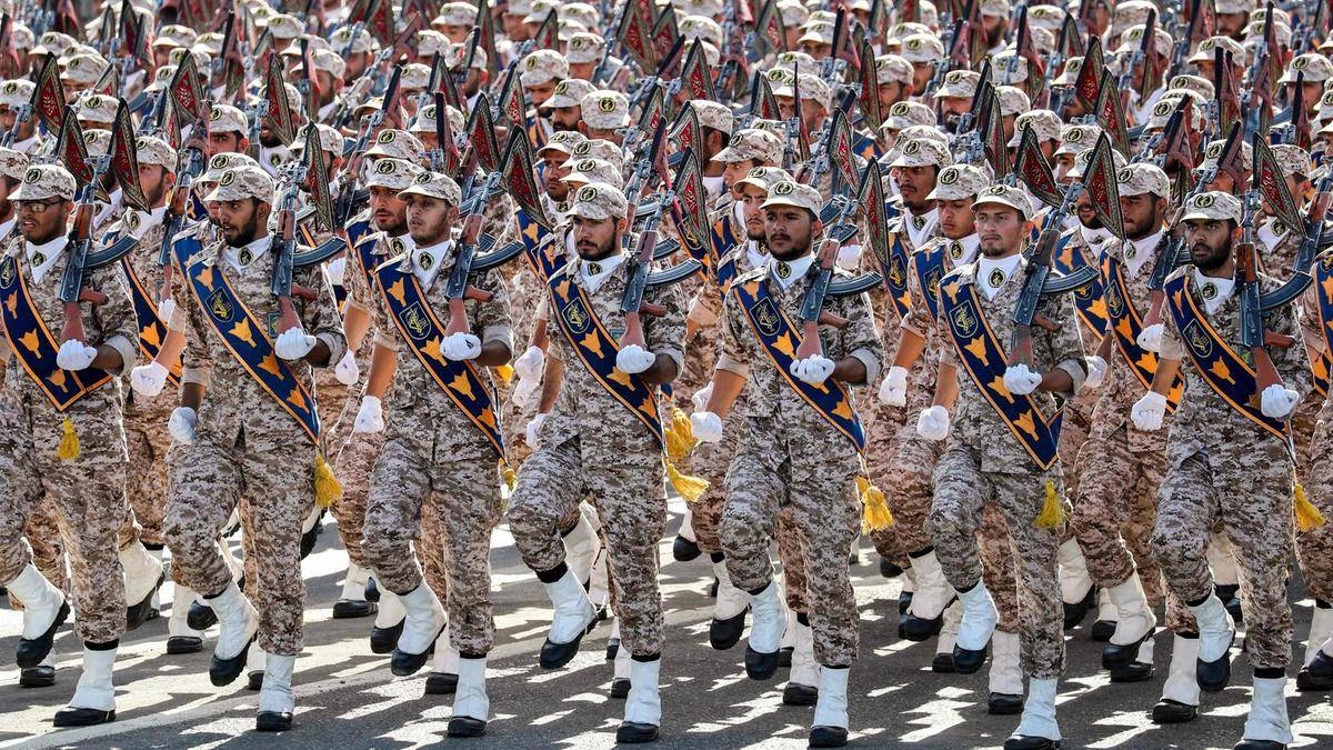 Members of Iran's Revolutionary Guard Corps march during a parade in Tehran in this file photo. — AFP