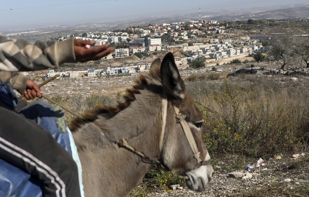 A new housing construction site is seen in the Israeli settlement of Elazar, near the Palestinian city of Bethlehem south of Jerusalem, in the occupied West Bank, on Tuesday. — AFP