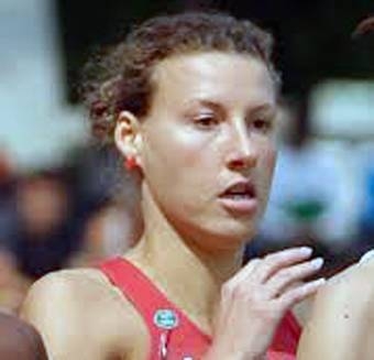 French 3,000 meter steeplechase specialist Ophelie Claude-Boxberger seen in this file photo.