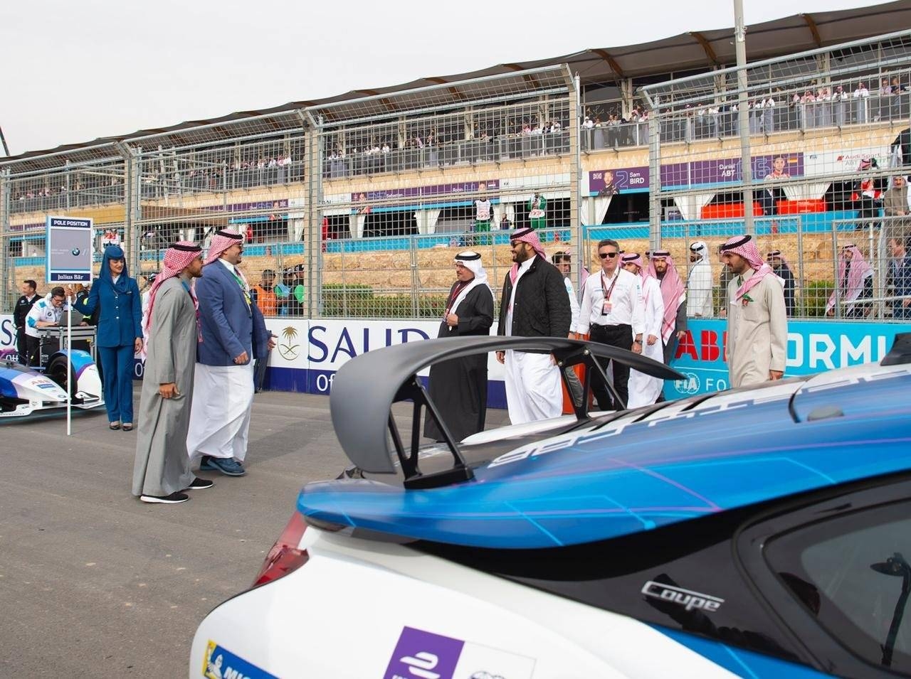 Crown Prince Muhammad Bin Salman, witnessed on Friday the second round of ABB FIA Formula E Championship for Electric Cars at Diriyah City. — SPA