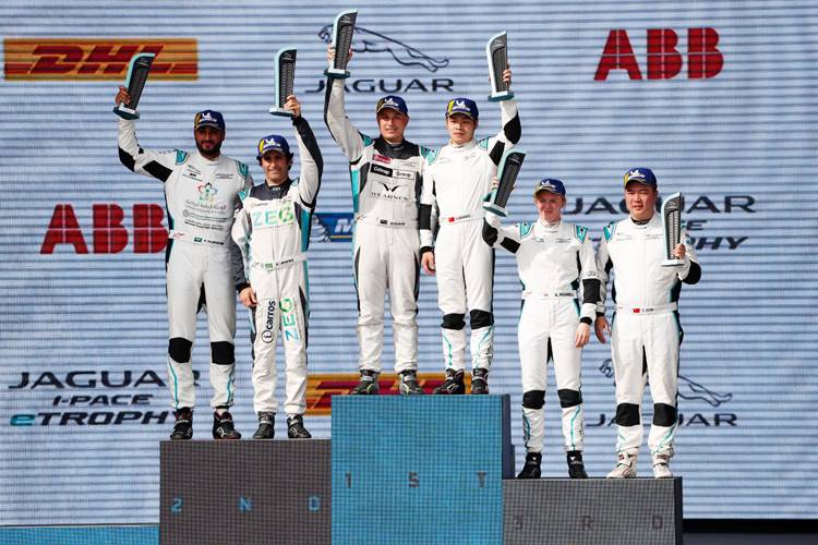 A proud day at the Diriyah Circuit for race winner Alexander Sims. — Courtesy photo