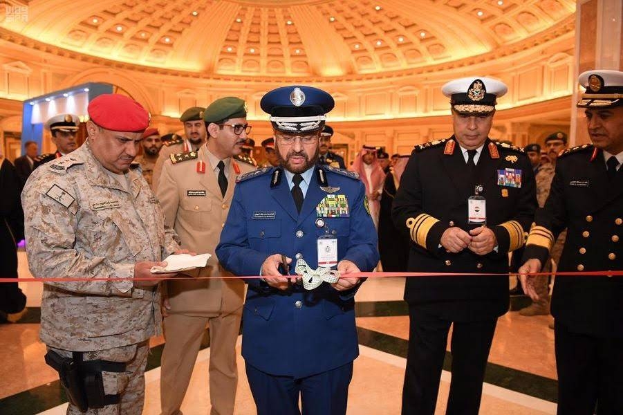 Saudi Arabia’s Chief of the General Staff Gen. Fayyadh Al-Ruwaili opens an exhibition being held on the sidelines of the First Saudi International Maritime Forum in Riyadh on Sunday. — SPA