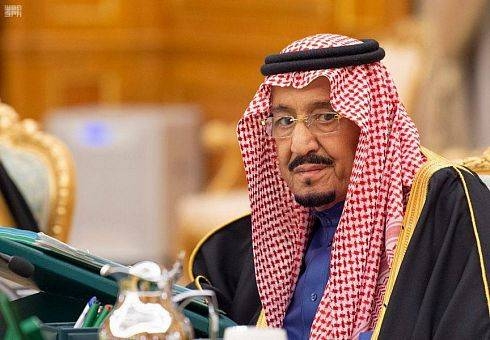 Custodian of the Two Holy Mosques King Salman chairs the Cabinet meeting at Al-Yamamah Palace in Riyadh, Tuesday. — SPA