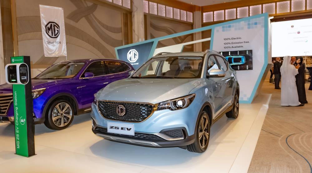 MG Motor launches its first electric vehicle for Mideast