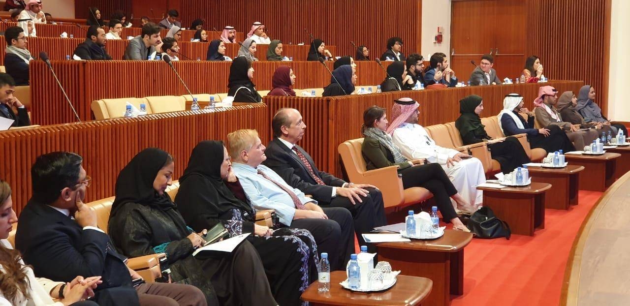 The third Model United Nations conference in progress in Riyadh. — Courtesy photo