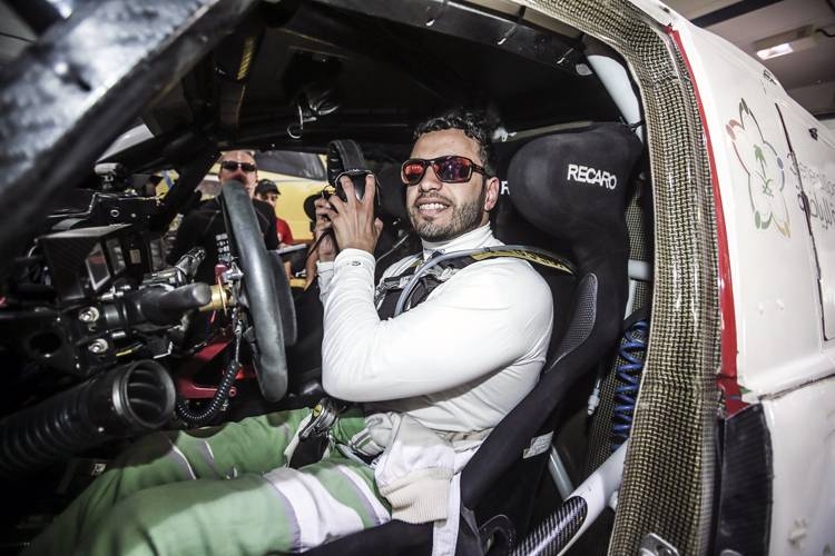 Stephane Peterhansel and Andrea Peterhansel are seen during the Rally Du Maroc in Ifran, Morocco on Oct. 9, 2019. The duo are participating in the Riyadh Rally, round four of the Saudi Toyota Desert Rally Championship.