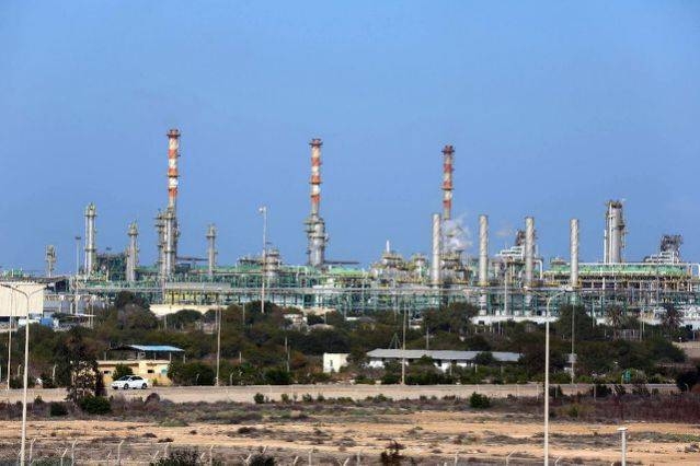 An oil and gas terminal on the outskirts of Zwara, Libya, in seen in this Jan. 6, 2015 file photo. — AFP