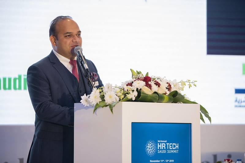 A speaker at the HR Tech Saudi Summit 2019 in Riyadh. — Courtesy photo