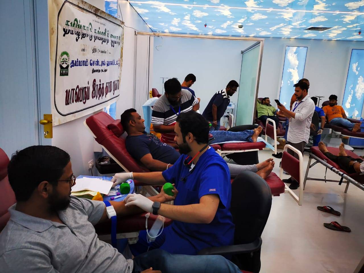 Tamil group organizes blood
donation drive in Dammam