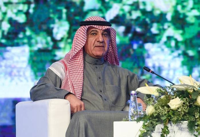 Minister of Media Turki Al-Shabanah taking part in the panel discussion at the Saudi Media Forum in Riyadh on Monday.
