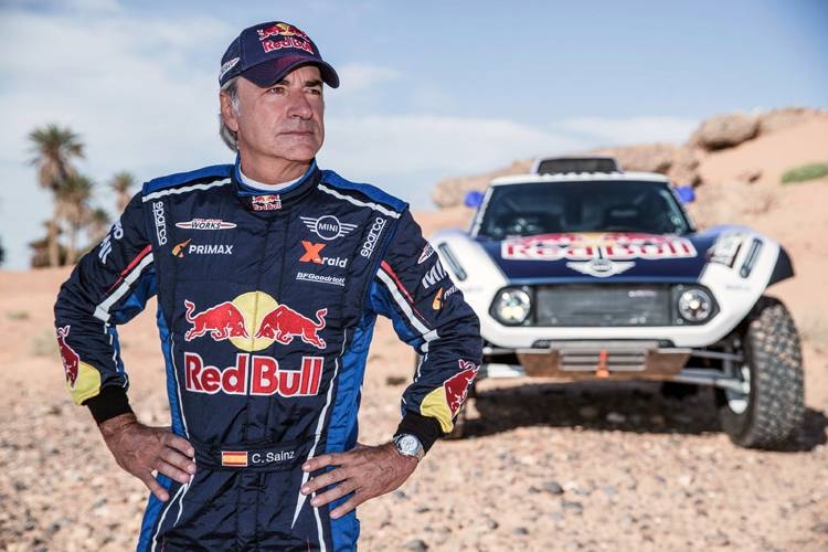 Carlos Sainz (ESP) poses for a portrait in Erfoud , Morocco on Sept.r 24, 2018.