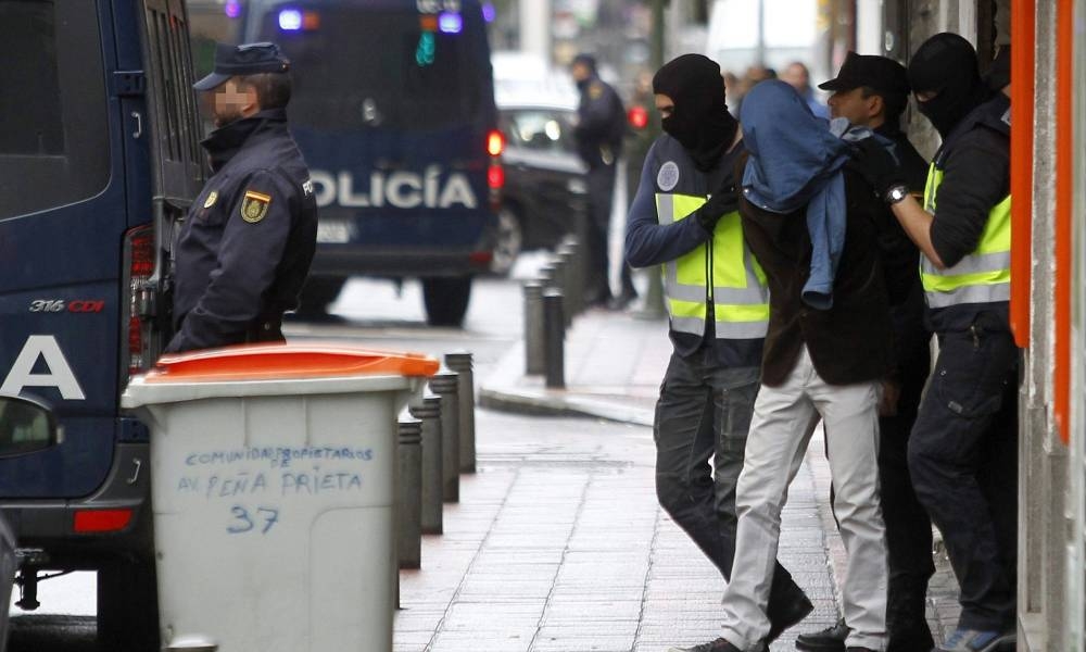 Three Moroccans, who were living in Spain, were arrested in dawn raids in Madrid, on Tuesday. — Courtesy photo