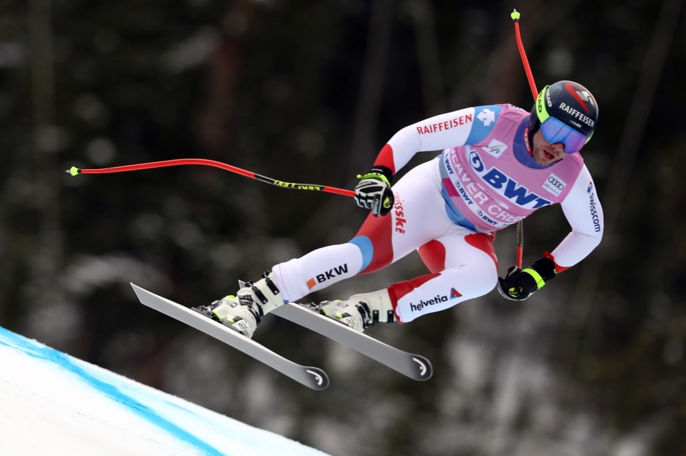 Beat Feuz of Switzerland competes on the Birds of Prey course during the Audi FIS Alpine Ski World Cup Men's Downhill in Beaver Creek, Colorado, on Saturday. — AFP