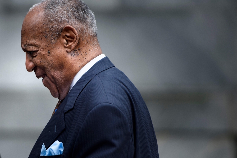 Comedian Bill Cosby leaves after the first day of a sentencing hearing at the Montgomery County Courthouse in Norristown, Pennsylvania, in this Sept. 24, 2018 file photo. — AFP