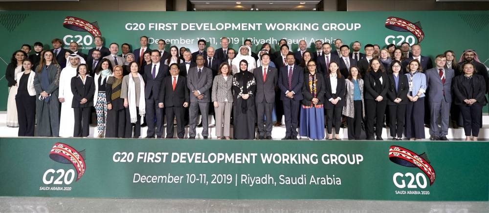 Delegates at the two-day G20 Development Working Group (DWG) meeting in Riyadh, the first meeting under the Saudi G20 Presidency.