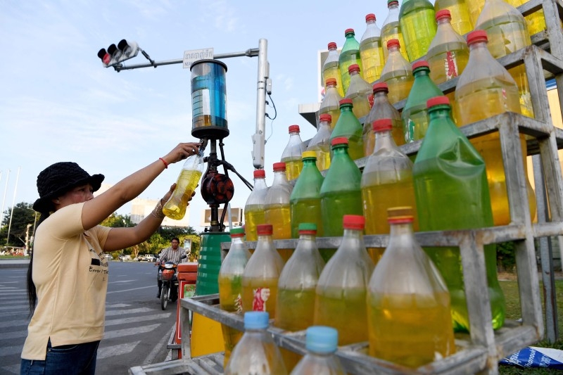 Gasoline in soft drink bottles