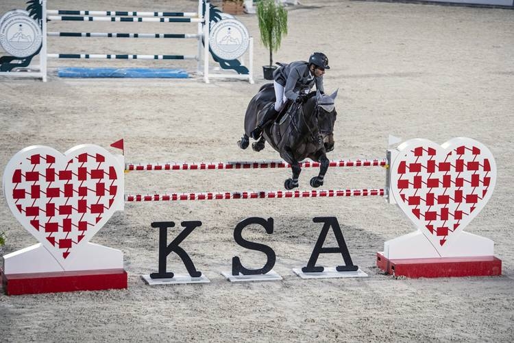 Emirati equestrian Abdullah Humaid Al Muhairi breaks speed record at the Diriyah Equestrian Festival.