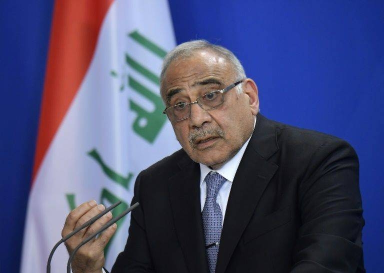 Outgoing Prime Minister Adel Abdel Mahdi