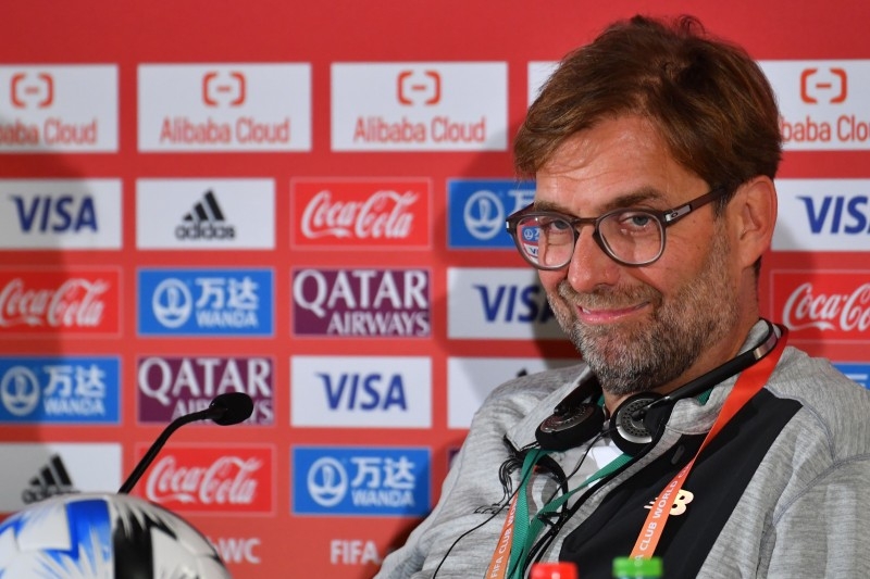 Liverpool FC coach Jurgen Klopp gives a press conference on the eve of their 2019 FIFA Club World Cup semi-final match against Monterrey in Doha on Tuesday. — AFP