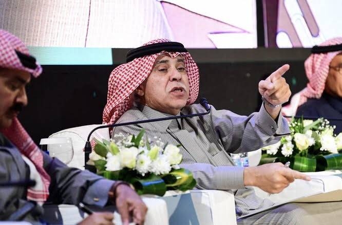 Minister of Commerce and Investment Majed Al-Qasabi speaks  at a meeting of the Traders’ Council in Riyadh, Tuesday. — Okaz photo