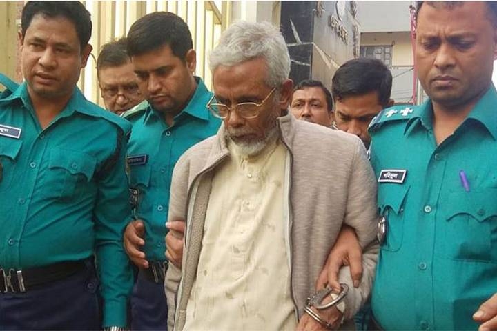 Abul Asad, editor of the Daily Sangram, is being taken into custody. — Courtesy photo