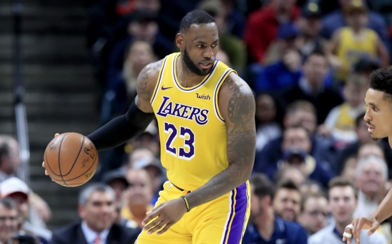 LeBron James #23 of the Los Angeles Lakers during the game against the Indiana Pacers at Bankers Life Fieldhouse in Indianapolis, Indiana, in this Dec. 17, 2019 file photo. — AFP