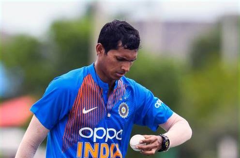 India's Navdeep Saini will replace injured Deepak Chahar for the third ODI against West Indies.