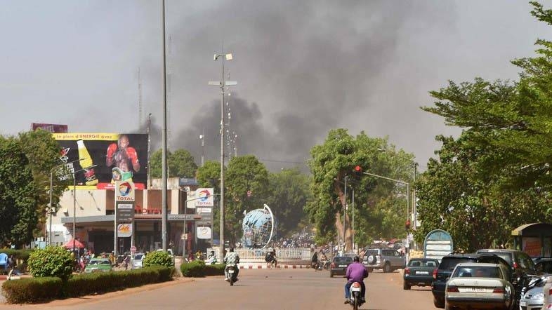 Smoke rises from the site of an armed attack in downtown Ouagadougou, Burkina Faso, in this file picture. — Courtesy photo