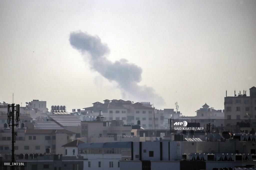 Smoke billows in Gaza City following an Israeli strike in this Nov. 12, 2019 file photo. — AFP