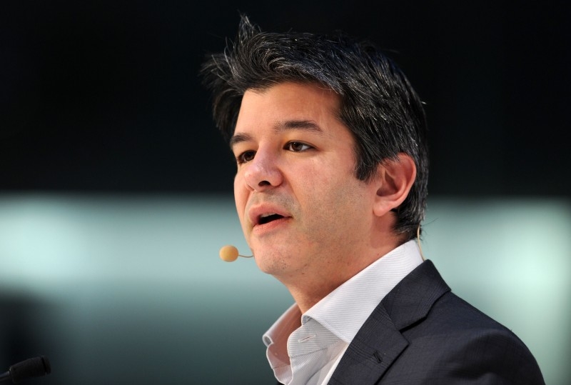 In this file photo taken on Jan. 17, 2015 showing Travis Kalanick, co-founder of the US transportation network company Uber, speaking during the opening of the Digital Life Design (DLD) Conference in Munich, southern Germany. — AFP