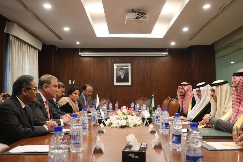 Saudi Arabia’s Foreign Minister Prince Faisal Bin Farhan met with Pakistan's Foreign Minister Shah Mahmood Qureshi in Islamabad.