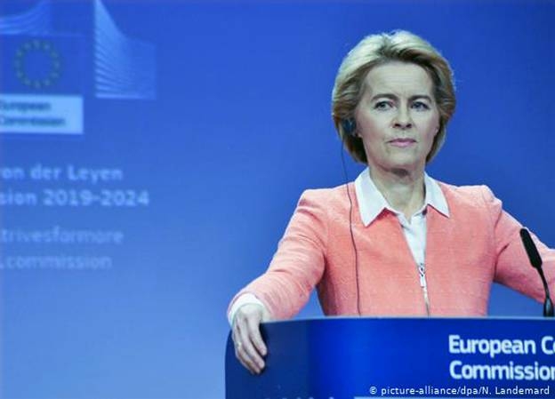 European Commission chief Ursula von der Leyen voiced skepticism Friday over involving Chinese tech giant Huawei in the rollout of Europe's 5G networks.
