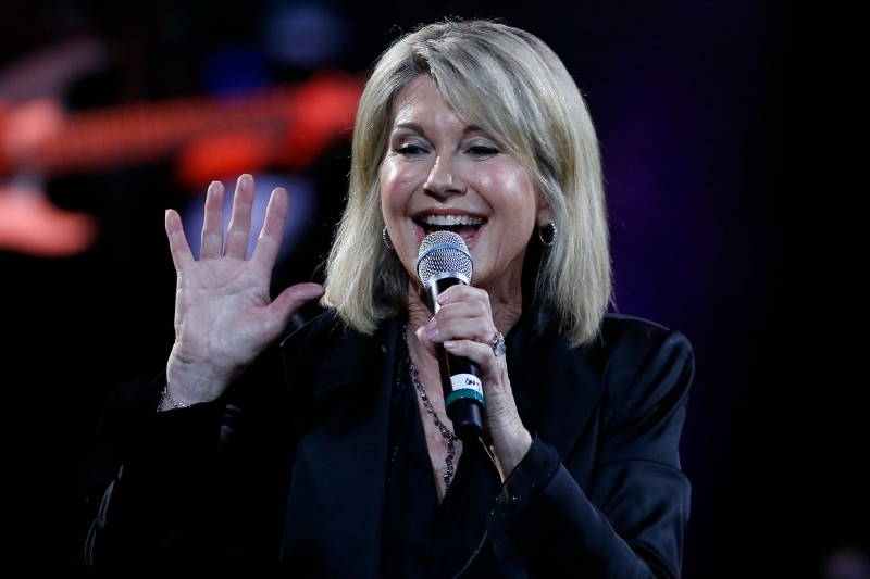  In this file photo taken on February 23, 2017 British-Australian singer Olivia Newton-John performs at the 58th Vina del Mar International Song Festival  in Vina del Mar, Chile. -AFP