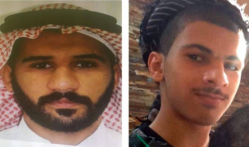The killed terrorists were identified as Ahmed Abdullah Suwaid (Left) and Abdullah Hussein Al-Nimr (Right). 