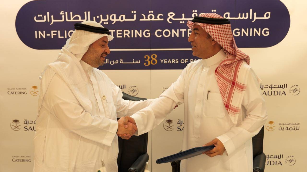 SACC renews  in-flight catering agreement with Saudia