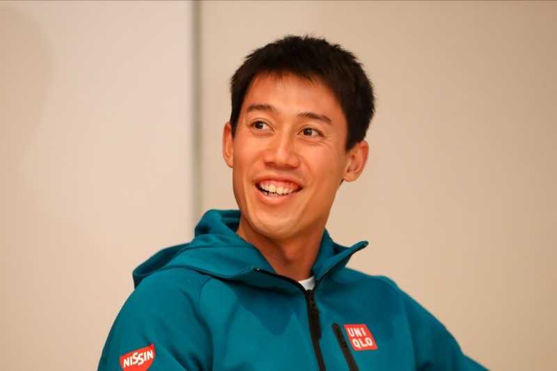 Kei Nishikori of Japan attends and answers question at the press conference before the Hawaii Tennis Open at Ward Village on Dec. 26, 2019 in Honolulu, Hawaii. — AFP