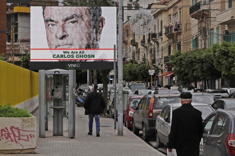 This picture taken on Tuesday, shows a house identified by court documents as belonging to former Nissan chief Carlos Ghosn in a wealthy neighborhood of the Lebanese capital Beirut. -AFP